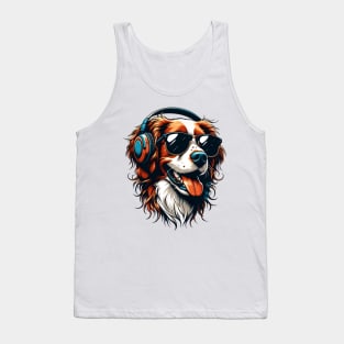 Brittany as Smiling DJ in Vibrant Japanese Art Style Tank Top